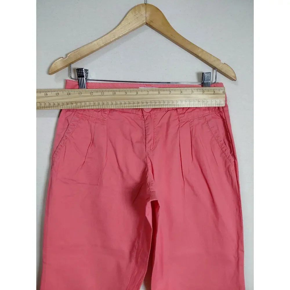 Promod 224-14 Pink Tapered Chino Pants Women Size 4